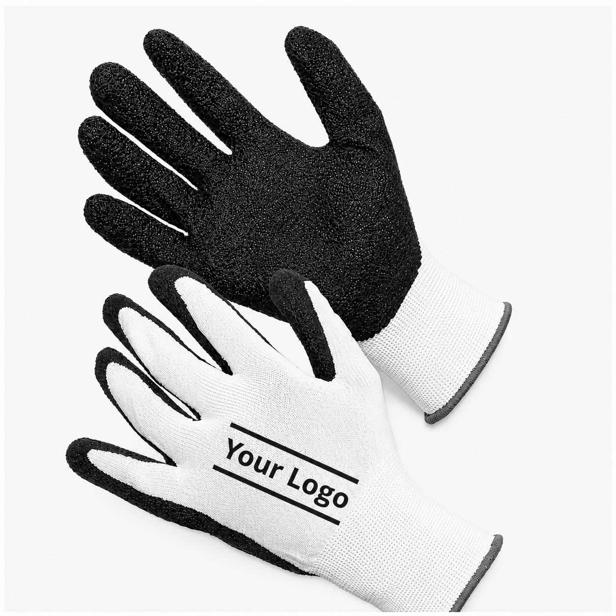 Nitrilschaum Montagehandschuhe mit Logo bedrucken - Arbeitshandschuhe-bedrucken.com